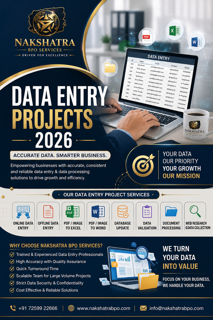 Data Entry Projects 2026